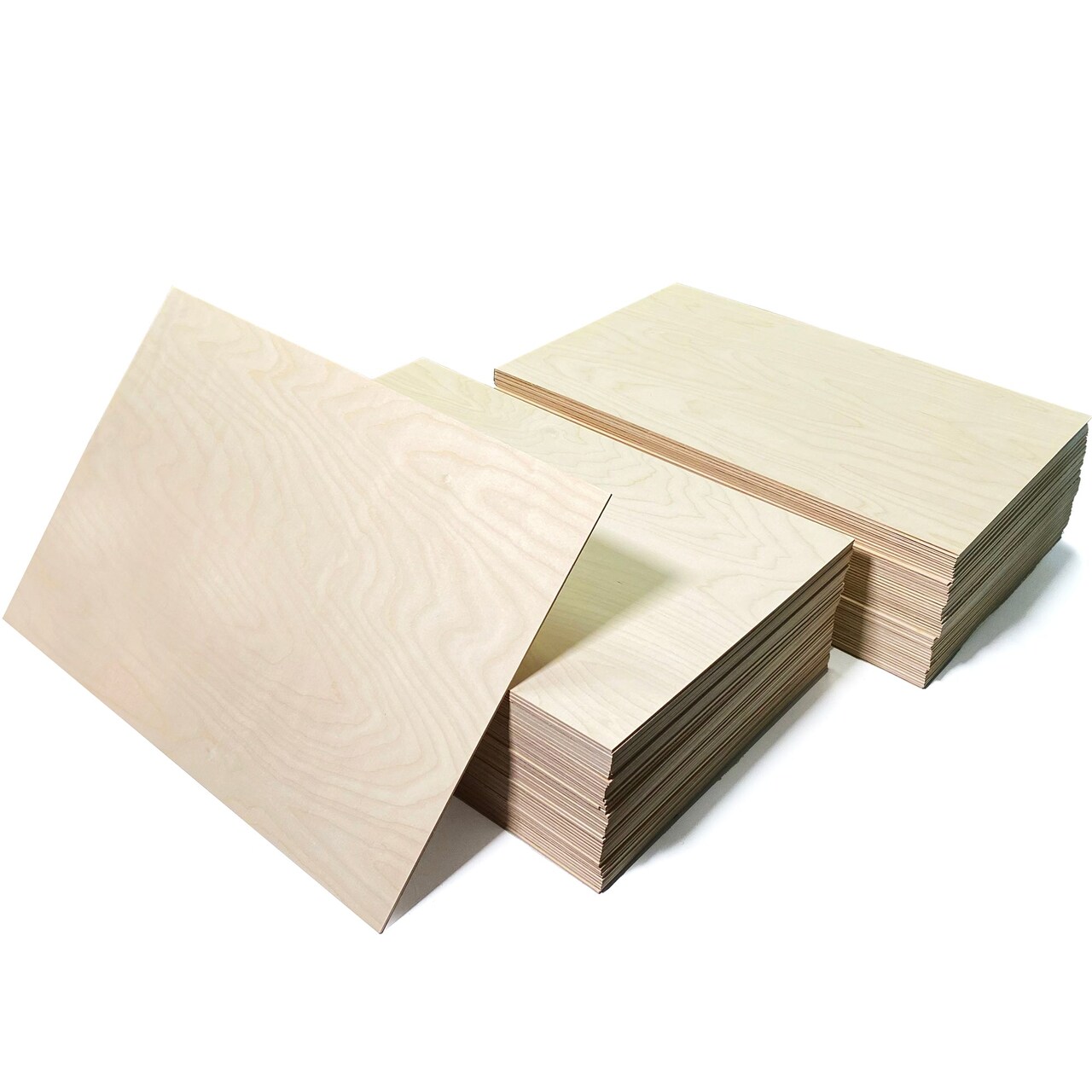 3mm or 6mmGrade B/BB Baltic Birch Plywood Finished or Unfinished | 12x12, 12x19 16x24 | Boxes of 10, 20, 50 and 100 | Laser Engraving, CNC, Scroll Saw